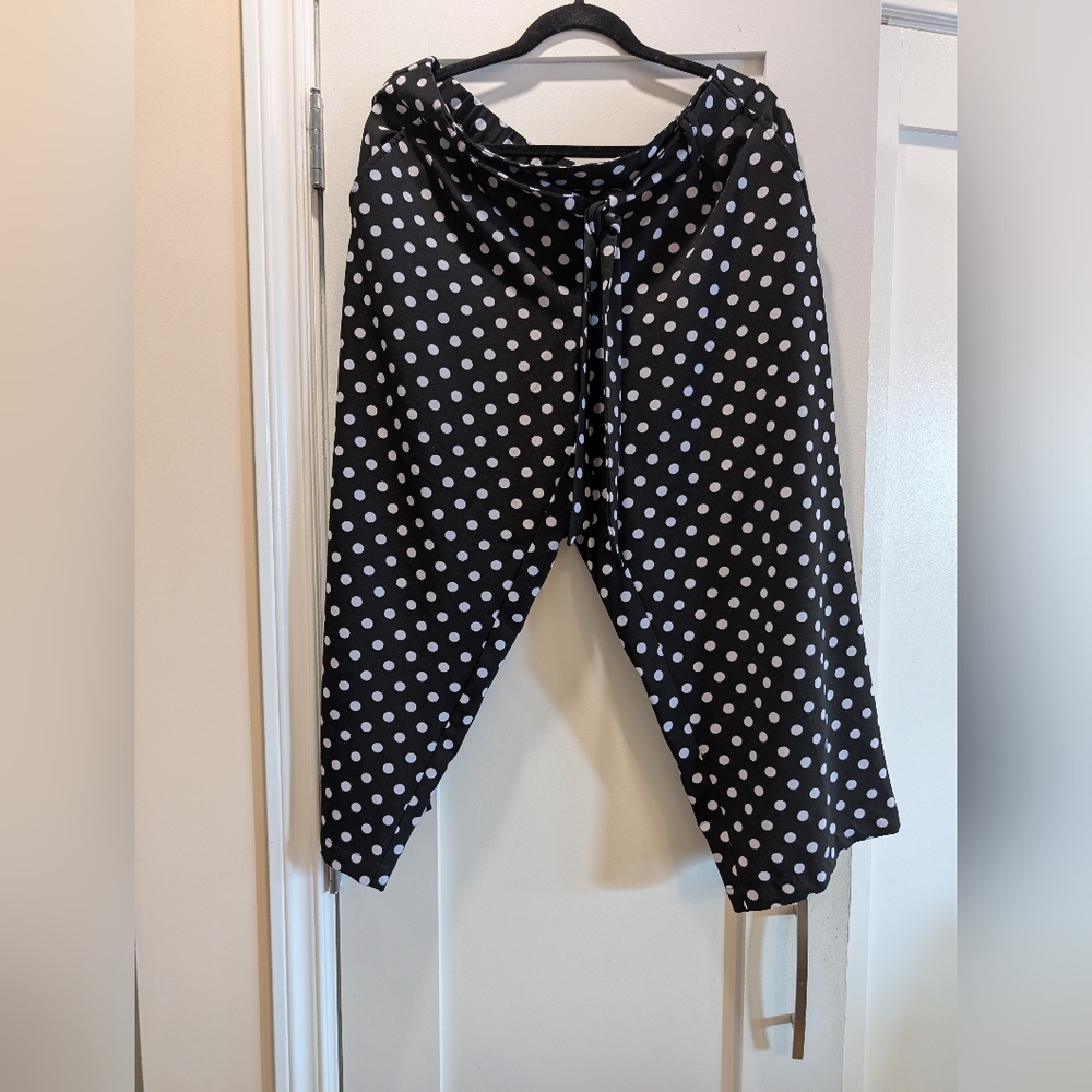 Soho Apparel Wide Leg Pull On Pants,L